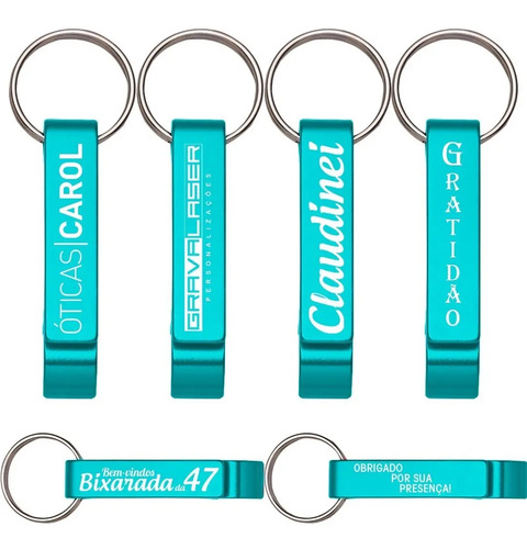 250 Chaveiro Abridor Metal Personalizado À Laser Brinde - Imagem 6