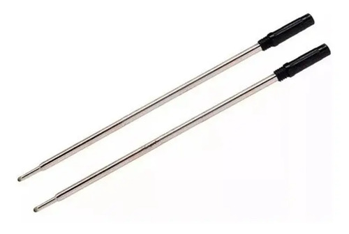 Kit 100 Cargas Metal - Refil Preto Ou Azul Genérica Cross - Imagem 6