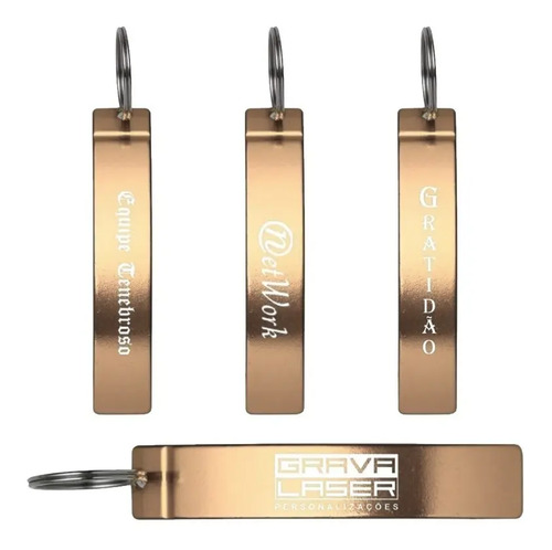 90 Chaveiros Abridor Personalizado Laser Brinde Lembrancinha - Imagem 10