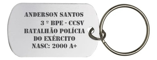 30 Dog Tags Estilo Militar Personalizada Inox - Imagem 3